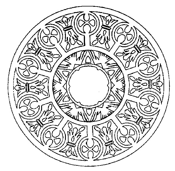 coloriage mandala lys